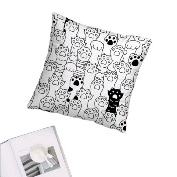 Paw 🐾 Print Pillow Cover - Picture 3 of 6